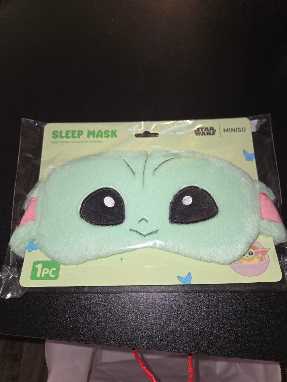 MINISO ร Star Wars Grogu Plush Sleep Mask Set